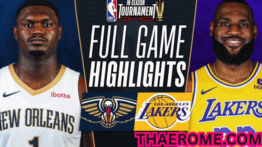 New Orleans Pelicans vs Lakers Match Player Stats
